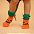 Meia KidSplash! Soquete Pumpkin Fru-fru - Imagem 2