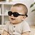 Óculos de Sol Infantil Flexível Proteção UV400 Baby Preto Elástico de Segurança Preto - Imagem 2
