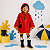 Kit Capa de Chuva Triple Color Vermelha + Galocha Kids Lisa Marinho - Imagem 2