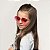 Óculos de Sol Infantil com Proteção UV400 Coração Pink - Imagem 6
