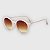 Óculos de Sol Infantil Acetato com Proteção UV400 Teen Redondo Rosa Nude - Imagem 1