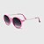 Óculos de Sol Infantil Acetato com Proteção UV400 Teen Redondo Pink - Imagem 1