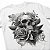 Camiseta Skull - Caveira Com Rosas - Imagem 3