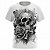 Camiseta Skull - Caveira Com Rosas - Imagem 1