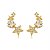 Brinco ear Cuff estrelas - Imagem 1
