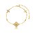 Pulseira trevo cravejado - Imagem 1