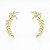 Brinco ear Cuff folhas liso - Imagem 1