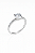 Anel solitário cravejado nas laterais zircônia cristal prata 925 pedra 0,5 mm - Imagem 1