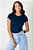 T-shirt Bianca Azul Marinho - Imagem 3
