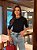 T-shirt Gola Redonda Paula Preta - Imagem 1