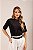 T-shirt Gola Redonda Paula Preta - Imagem 1