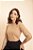T-shirt Gola Redonda Paula Cappuccino - Imagem 5