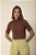 T-shirt Gola Alta Gabi Chocolate - Imagem 1