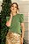 T-shirt Manga Bufante Gisa Verde - Imagem 3