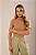 T-shirt Gola Alta Gabi Mocha - Imagem 4