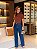 Calça Jeans Wide Leg Escura - Imagem 2