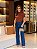 Calça Jeans Wide Leg Escura - Imagem 4