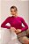 Kit 2 Blusas Manga Longa Feminina Modal Bege e Rosa Fúcsia - Imagem 4