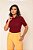 Kit 2 Camisas Polo Feminina Piquet Premium Bordo e Marrom - Imagem 4