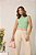 Kit 3 Regatas Feminina Modal Preta Off White e Verde - Imagem 4