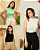 Kit 3 Regatas Feminina Modal Preta Off White e Verde - Imagem 1