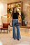 Calça Jeans Wide Leg Bolso Frontal - Imagem 3