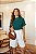 T-shirt Gola Redonda Paula Verde Aquatico - Imagem 5