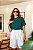 T-shirt Gola Redonda Paula Verde Aquatico - Imagem 4