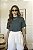 T-shirt Gola Redonda Paula Verde Aquatico - Imagem 1