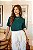 T-shirt Gola Redonda Paula Verde Aquatico - Imagem 6