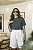 T-shirt Gola Redonda Paula Verde Aquatico - Imagem 6
