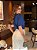 T-shirt Gola Redonda Paula Azul Marinho - Imagem 4
