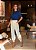 Calça Cenoura Geana Off White - Imagem 1