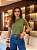 T-shirt Gola Redonda Ana Verde - Imagem 5