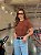 T-shirt Gola Redonda Ana Marrom - Imagem 5