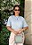 T-shirt Gola Redonda Paula Azul Céu - Imagem 3
