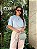 T-shirt Gola Redonda Paula Azul Céu - Imagem 5