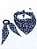 Tal Mãe Tal Pet - Bandana Pet e Elástico para cabelo com Lenço - Realeza Azul - Imagem 4