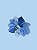 Scrunchie Blue Flower - Imagem 2