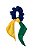 Scrunchie com Lenço - Brasil Verde e Amarelo - Imagem 2
