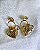Brinco Shiny Heart Gold - Banhado a Ouro - Imagem 1