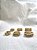 Kit de argolas com zircônias Crown - Banhado a Ouro - Imagem 4