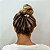 Kit Elásticos de cabelo com Pingentes de Pérolas e Cristais_Preto e Cinza - Imagem 2