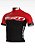 Camisa de Ciclismo Bike ERT Elite Cor Vermelha e Preta Zíper Inteiro com 3 bolsos - Imagem 1
