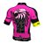 Camisa de Ciclismo Bike ERT Elite Team Rosa Preto com Rosa - Tamanho M - Imagem 2