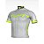 Camisa de Ciclismo Bike ERT Elite Cor Prata com Verde Zíper Inteiro com 3 bolsos - Imagem 1