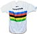 Camisa de Ciclista Movistar Arco Iris Campeão Mundial Com 3 Bolsos - Imagem 4