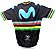 Camisa de Ciclista Movistar Arco Iris Campeão Mundial Com 3 Bolsos - Imagem 2