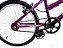 Bicicleta Aro 20 Feminina Roda Comum Freio V-Brake Violeta/Rosa - Imagem 2
