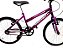 Bicicleta Aro 20 Feminina Roda Comum Freio V-Brake Violeta/Rosa - Imagem 3